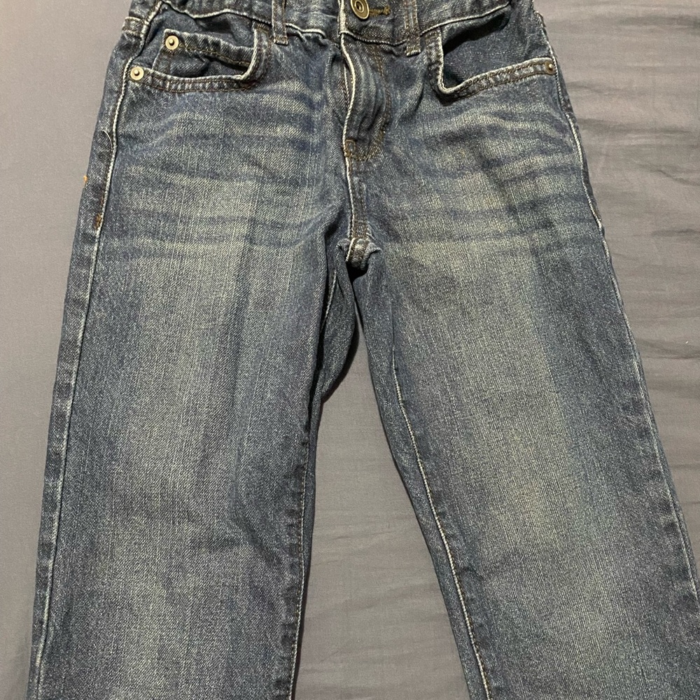 Dark blue straight jeans